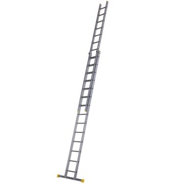 Square Rung Extension Ladder 4.13m Double - 57711420