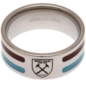 West Ham United Fc Colour Stripe Ring Medium