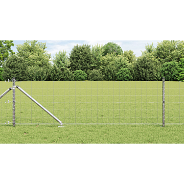 Vidaxl Euro Fence With 13 Spike Posts 0.4x50 M Galvanised Steel