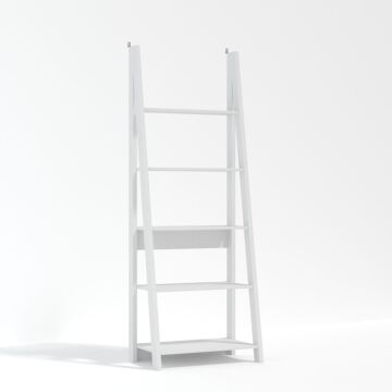 Tiva Ladder Bookcase/display Unit - White