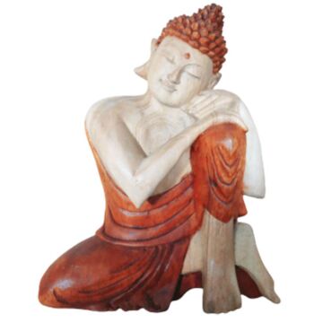Hand Carved Buddha Statue (thinking) - 25cm