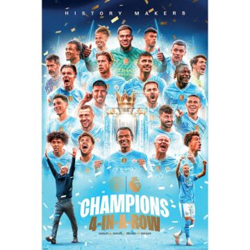 Manchester City Fc Premier League Champions Poster 194