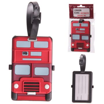 Fun Novelty London Icons London Bus Design Pvc Luggage Tag