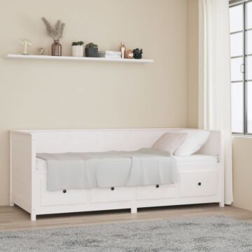 Vidaxl Day Bed White 80x200 Cm Solid Wood Pine