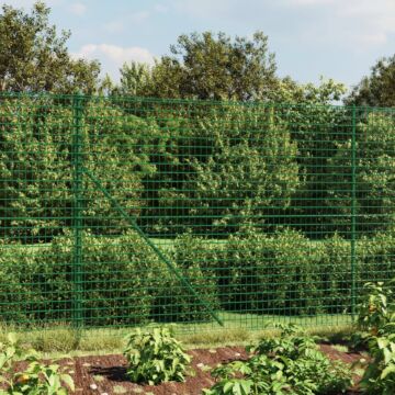 Vidaxl Wire Mesh Fence With Spike Anchors Green 2x25 M