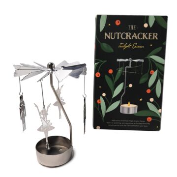 Spinning Tea Light Carousel Candle Holder - Christmas Nutcracker