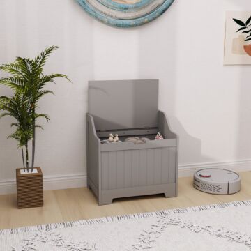 Homcom 61l Home Storage Chest - Grey