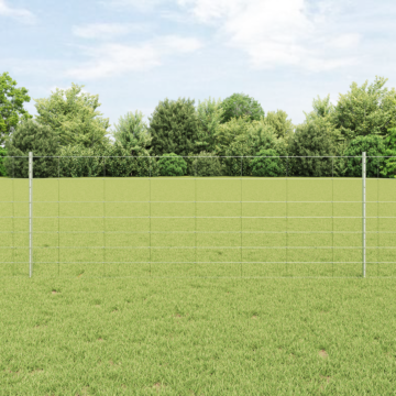 Vidaxl Fence Posts 11 Pcs U-channel 80 Cm Galvanized Steel, Vidaxl Field Fence 0.8x100 M Galvanised Steel
