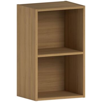 Oxford 2 Tier Cube Bookcase, Oak