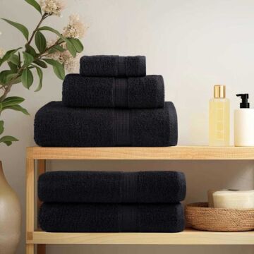 Vidaxl Premium Shower Towels 'solund'25 Pcs Black 70x140 Cm 550 Gsm