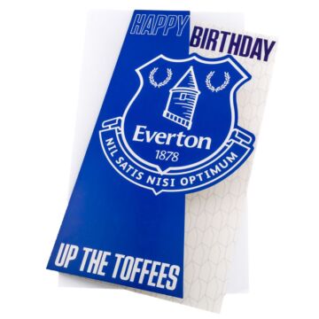 Everton Fc Crest Birthday Card