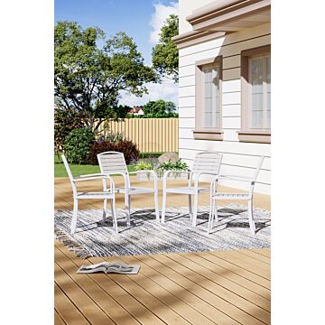 Garden Outdoor Dining Armchairs Set Of 4