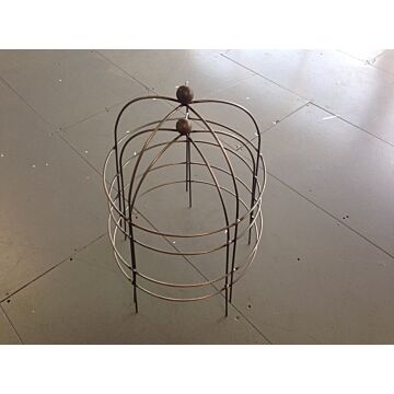 Small Bell Cloche 67 (the Plant Cage Support) Bare Metal/ready To Rust