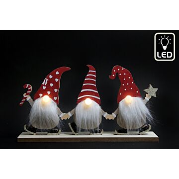 Trio Of Led Gonks On Stand