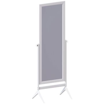 Nishano Rectangle Cheval Mirror, White