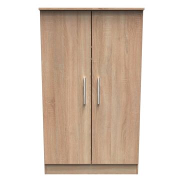 Contrast Double Plain Midi Wardrobe In Bardolino Oak