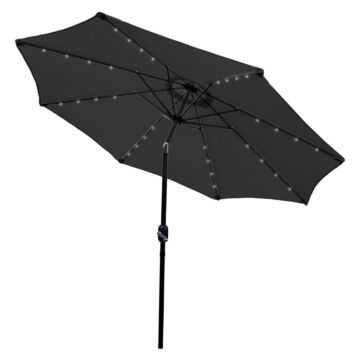 Grey 2.7m Led Tilt Parasol