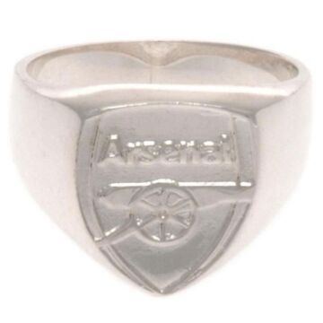 Arsenal Fc Sterling Silver Ring Large