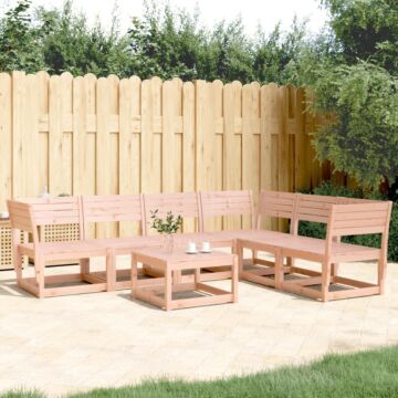 Vidaxl 6 Piece Garden Sofa Set Solid Wood Douglas