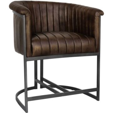 Leather & Iron Classic Tub Chair