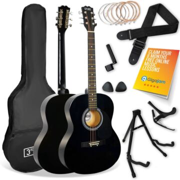 3rd Avenue Full Size Acoustic Guitar Premium Pack