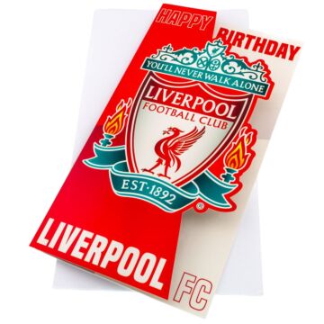 Liverpool Fc Crest Birthday Card