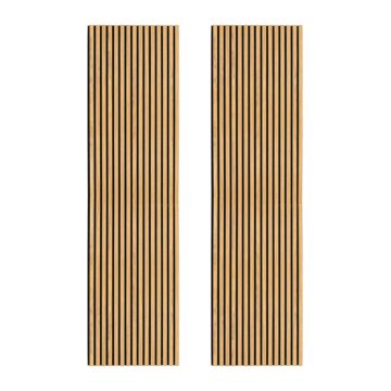 Acoustic Slat Wall Panels X 2 - Oak