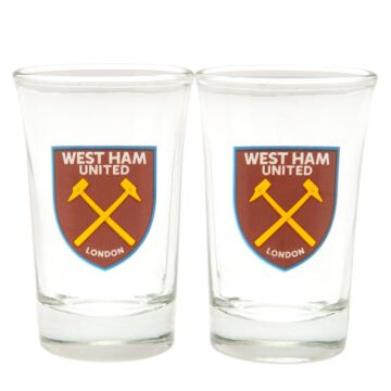 West Ham United Fc 2pk Shot Glass Set