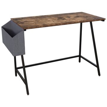 Vida Designs Brooklyn Small Computer Desk, Dark Wood