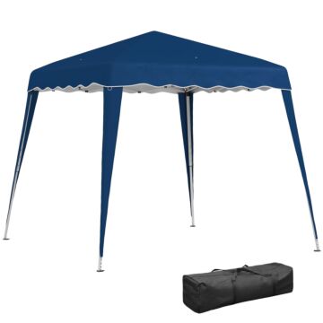 Outsunny 3 M X 3 M Base/ 2.5 M X 2.5 M Top Pop Up Gazebo With Carry Bag, Height Adjustable Slant Leg Party Tent Instant Event Shelter For Garden, Patio