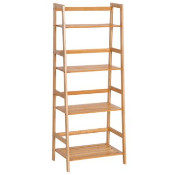 Homcom 4 Tier Ladder Shelf Unit Storage Unit Shelf Diy Plant Shelving Stand Holder Organiser