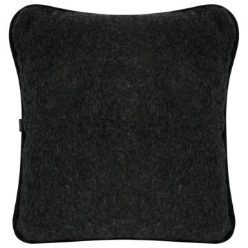 Merino Wool Cushion - Black 45cm X 45cm