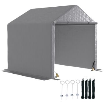 Outsunny 2 X 2m Garden Fabric Storage Tent - Grey