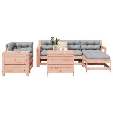 Vidaxl 7 Piece Garden Sofa Set Solid Wood Douglas Fir
