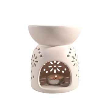 11x13 Pattern Holes Oil Burner White