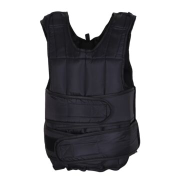 Homcom 20kg Adjustable Metal Sand Weight Vest Black