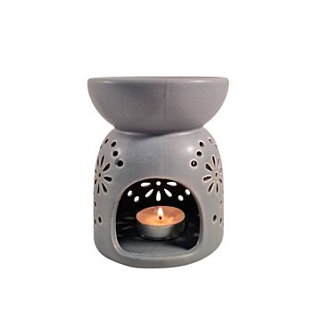 11x13 Pattern Holes Oil Burner Grey