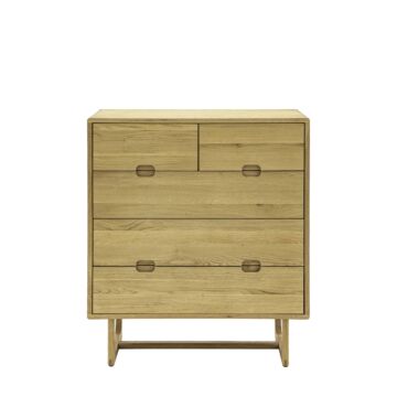 Craft 5 Drawer Chest Natural 950x450x1060mm