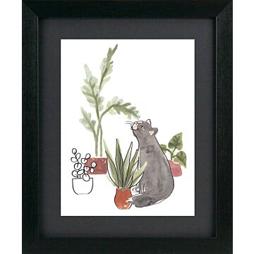 Purrfect Plants Iv By June Erica Vess