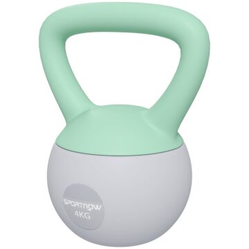 Sportnow 4kg Kettlebell, Soft Kettle Bell With Non-slip Handle For Home Gym Weight Lifting And Strength Training