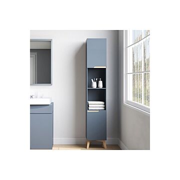 Tall Bathroom Storage Cabinet With Solid Wood Legs