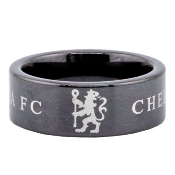 Chelsea Fc Black Ceramic Ring Small