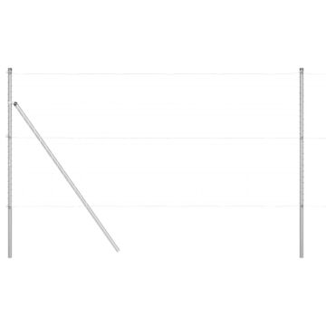Vidaxl Fence Posts 52 Pcs Ø32 Mm 190 Cm Galvanised Steel