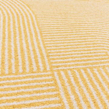 Muse 200x290cm Yellow Geometric Rug Mu18