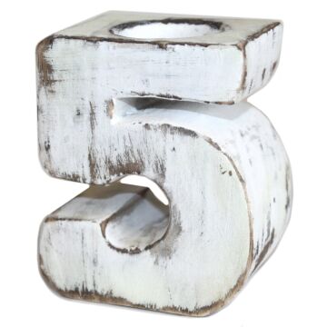 Wooden Birthday Numbers - No. 5