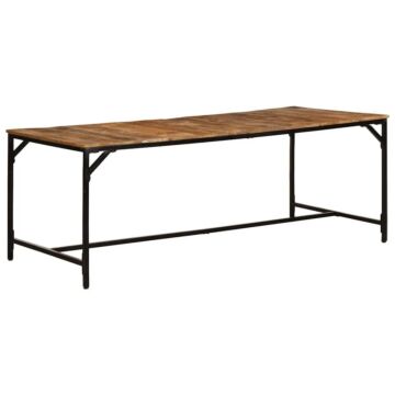 Vidaxl Dining Table 200x100x75 Cm Solid Wood Rough Mango