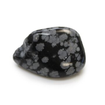 M Tumble Stone - Obsidian Snowflake