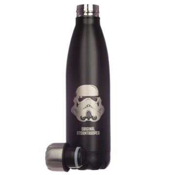 Reusable Stainless Steel Insulated Drinks Bottle 500ml - The Original Stormtrooper Black