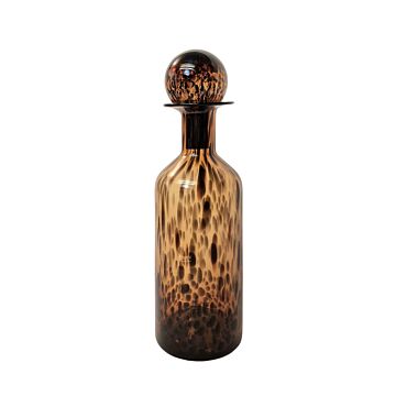 Leopard Design Glass Jar Or Bottle Style Ornament 52cm