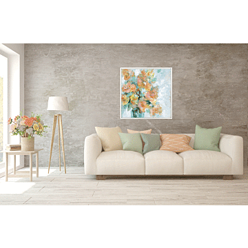 Just Peachy By Wani Pasion - Framed Canvas